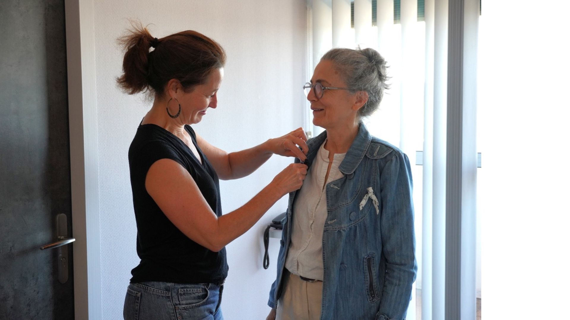 Aude Géva tournage