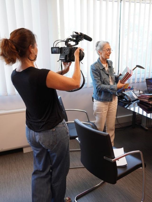 Aude G&eacute;va tournage