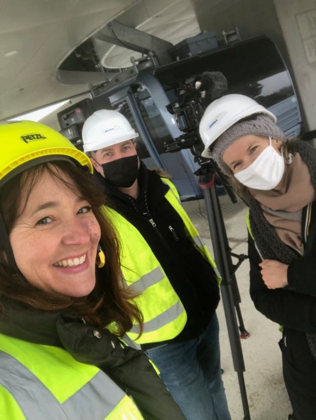 Aude G&eacute;va tournage