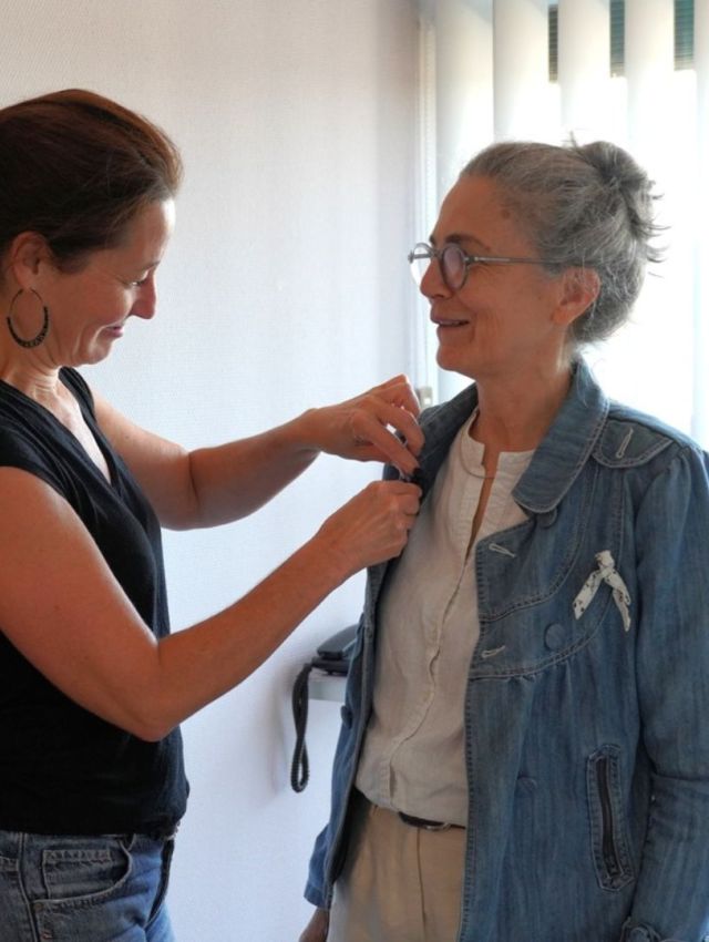 Aude G&eacute;va tournage